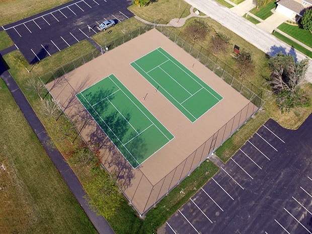 tennis court resurfacing
