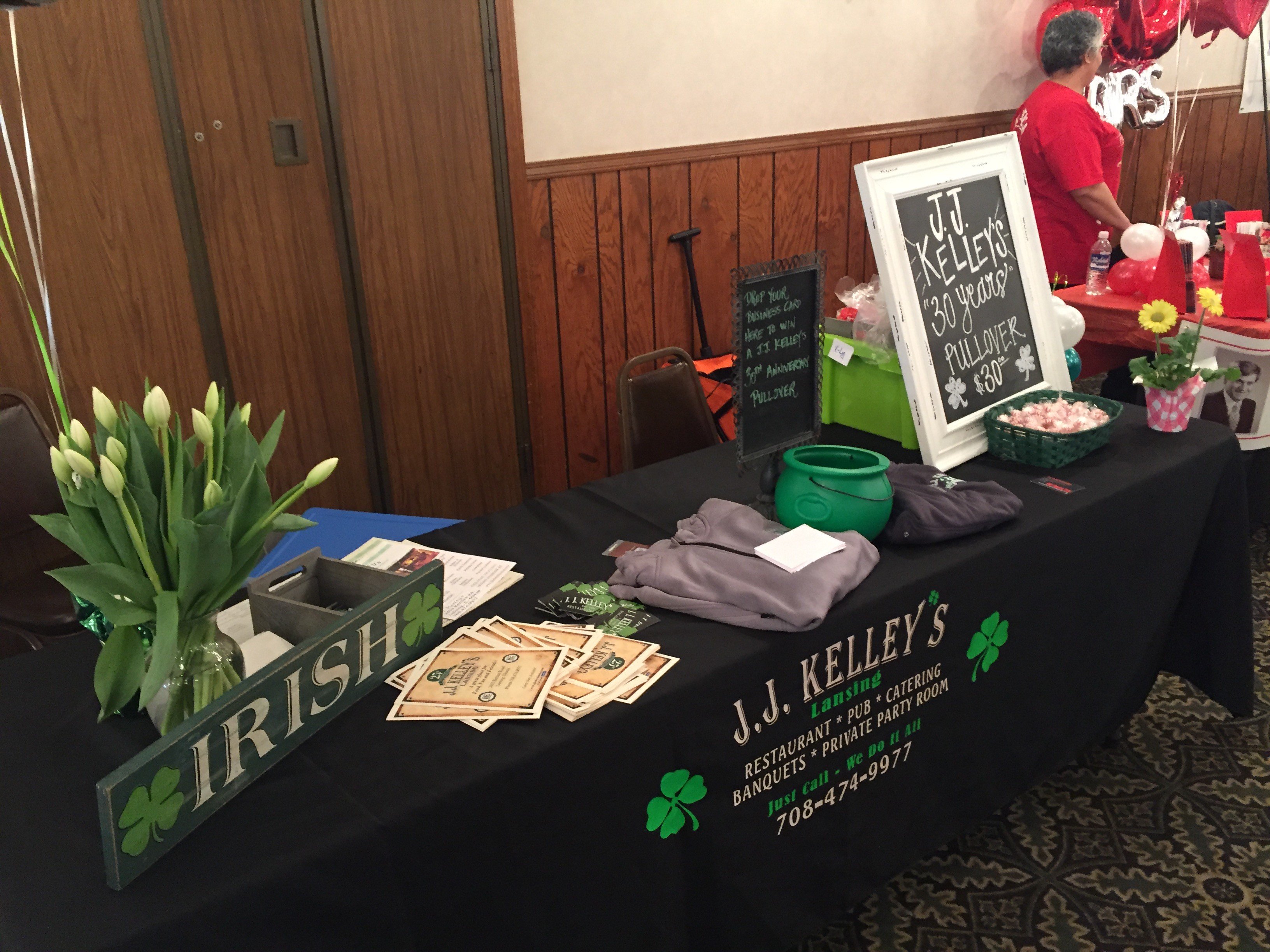 JJ Kelly's Booth at the Lansing Chamber of Commerce 2018 Business Expo (Photo: Matthew J. Splant)