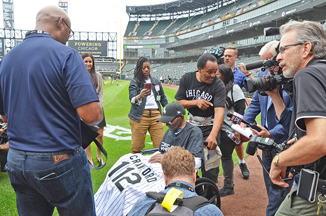 White Sox organization hosts birthday party for Lansing's CP Crawford - The  Lansing Journal