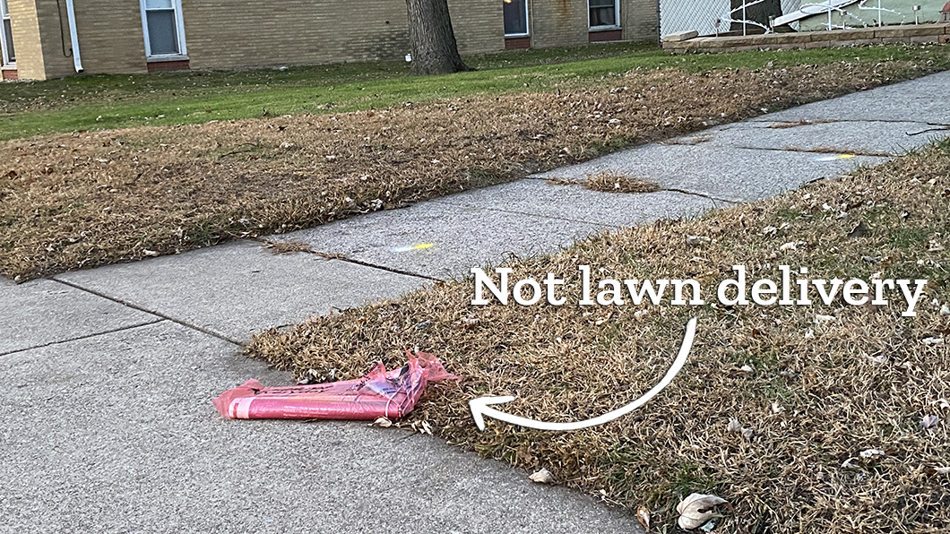 not lawn delivery