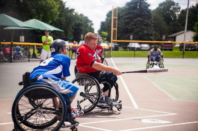 Wheelchair softball