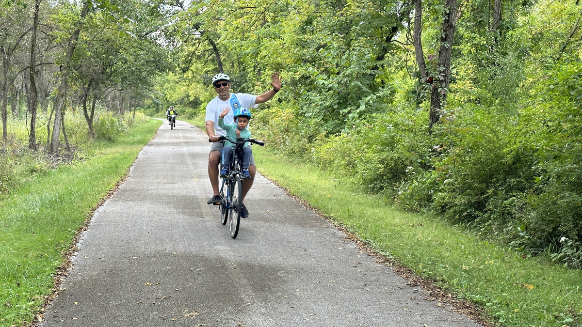 As bikers approached the halfway point, the joy of the ride was still obvious. (Photo: Melanie Jongsma)